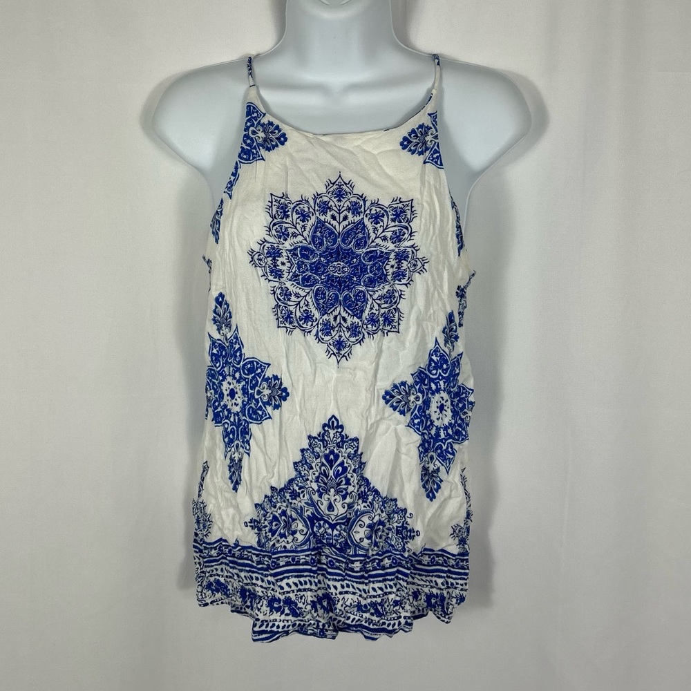 Renee C. Patterned spaghetti strap cami S